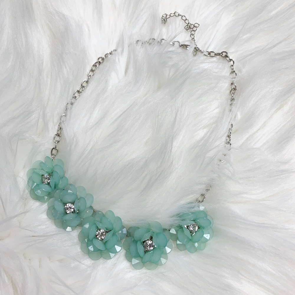 Mint Floral Necklace